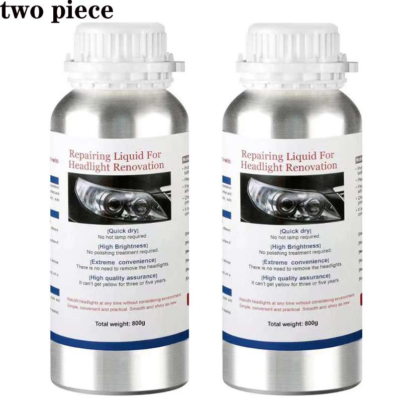 Car Headlight Polishing Liquid Polymer Car Headlight Chemicals Polish Restoration Fluid 800ML Evaporator Lamps Regeneration