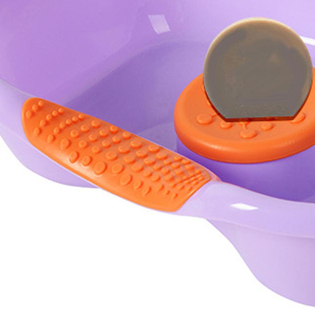 Hair Washing Basin Horizontal Drainable Portable Shampoo Tray for Bedridden Patient Pregnant Women Purple