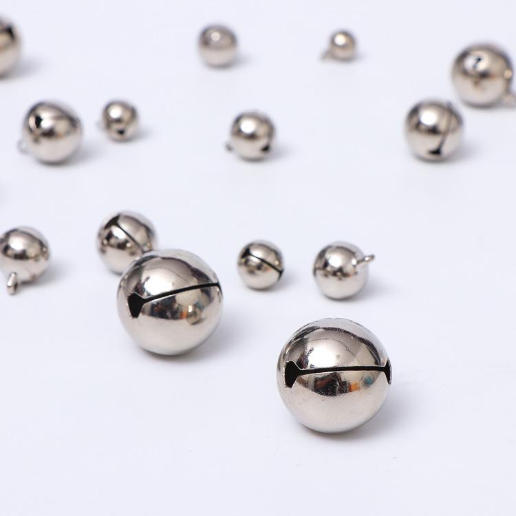 Nickel-Plated 16mm Electroplated Bell Keychain and Jewelry Pendant