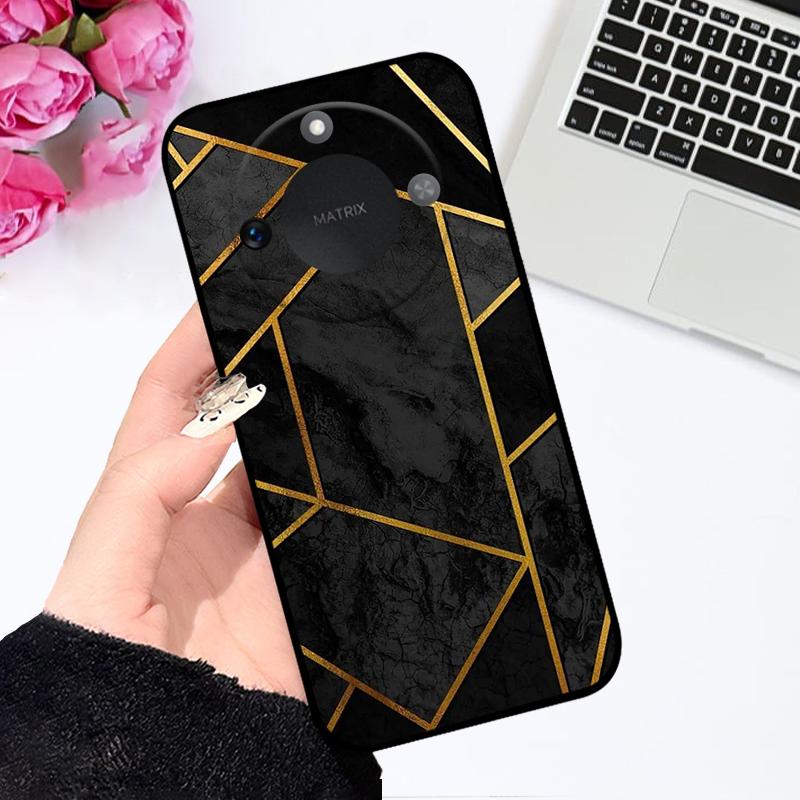 Case For Honor X9c Smart 5G Soft Silicone TPU Phone Cover For Huawei Honor X60 Protective Fundas Bumper Cartoon Color Painted