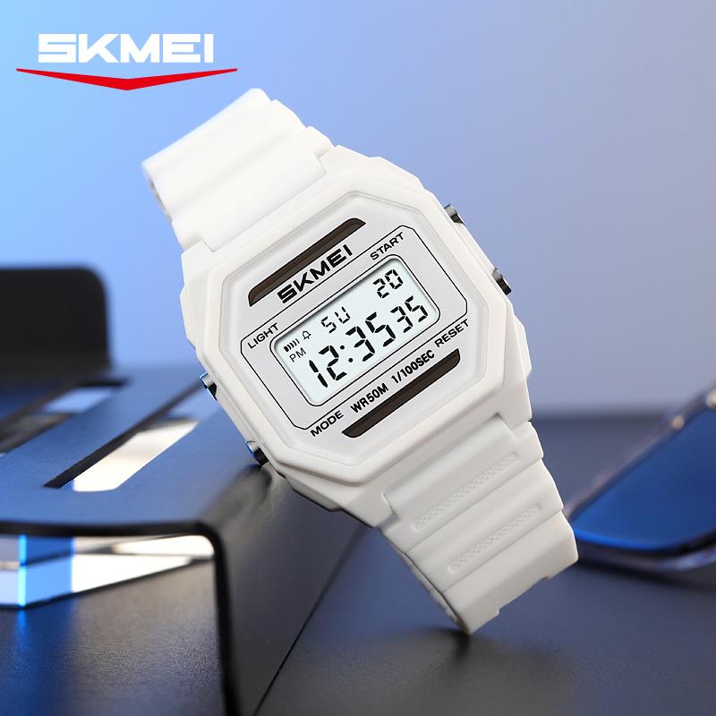 SKMEI 2640 Fashion Digital Watches for Man Solar Power Watch Alarm Clock Luminous 50M Waterproof Wristwatch Gifts Reloj Hombre