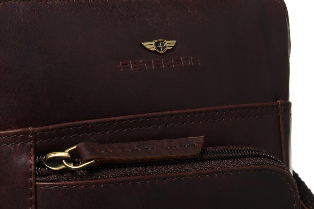 PTN 1904E-OPU-0352 Brown Leather Bag