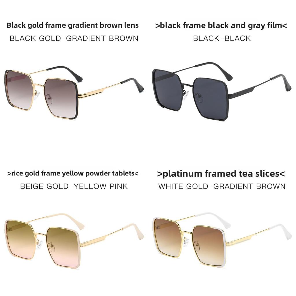 Sun Glasses Women Men Fashion Square Frame Uv400 Sunglasses For Travel And Beach