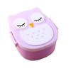 Cute Owl Lunch Bento Box for Kids – Insulated, Microwave-Safe, Sealed Plastic Meal Container