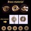 1PCS Handmade Brass Chinese Knot Five Emperor Coin Gourd A Household Door Hanging Car Accessories Gift