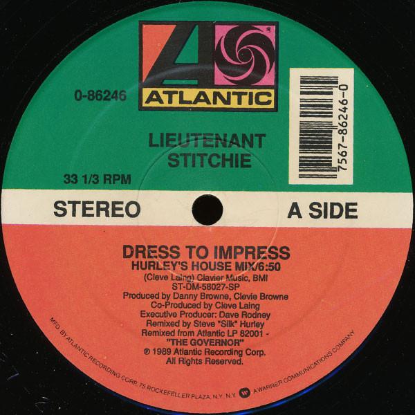 

12inch Record LIEUTENANT STITCHIE - Dress To Impress 086246 Atlantic 1989 US Dance & Electronica Used
