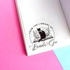 Custom Logo Stamp, Round Wooden Personalized Rubber Stamp, Business Stamps, Book Stamp, Wedding and Packaging Seal(ink Pad Not Included)