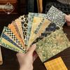 Yuxian Retro Künstlerisches Tagebuch Basispapier - 60 Blatt, 6 Stile