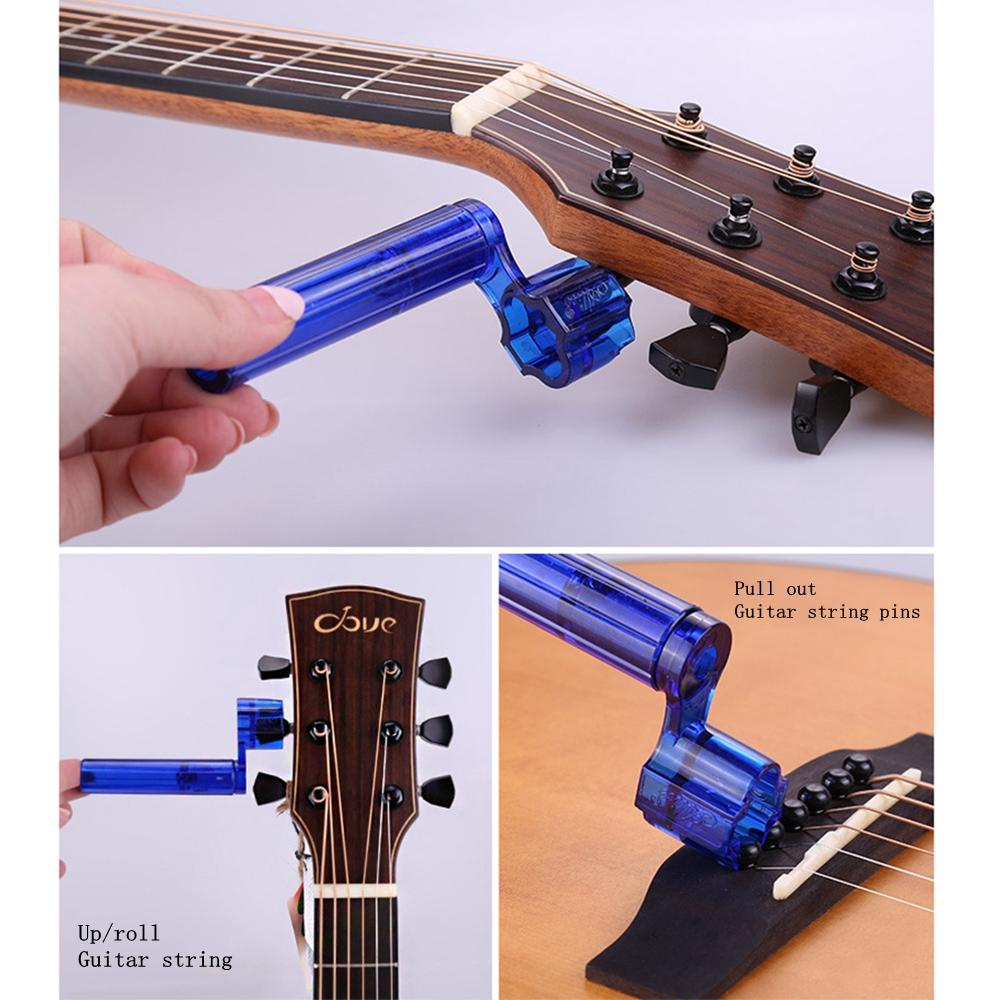 Alice 2In1 Multifunctional Guitar Peg String Winder Bridge Pin Puller Guitar Tools For Bass Acoustic Electric Guitar Accessories
