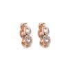 2024 Summer Rose Gold Commuter Earrings: Elegant, Light Luxury, Unique Niche Design for Women