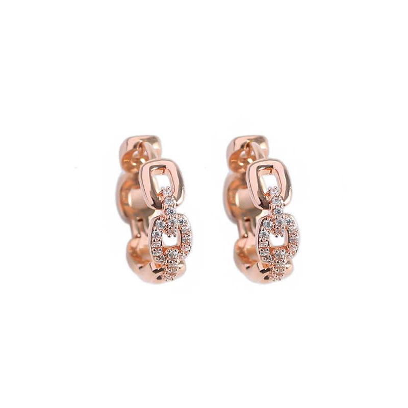 2024 Summer Rose Gold Commuter Earrings: Elegant, Light Luxury, Unique Niche Design for Women