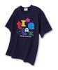 TI.GLAKE Alphabet Point Oversized Short Sleeve T-Shirt Navy