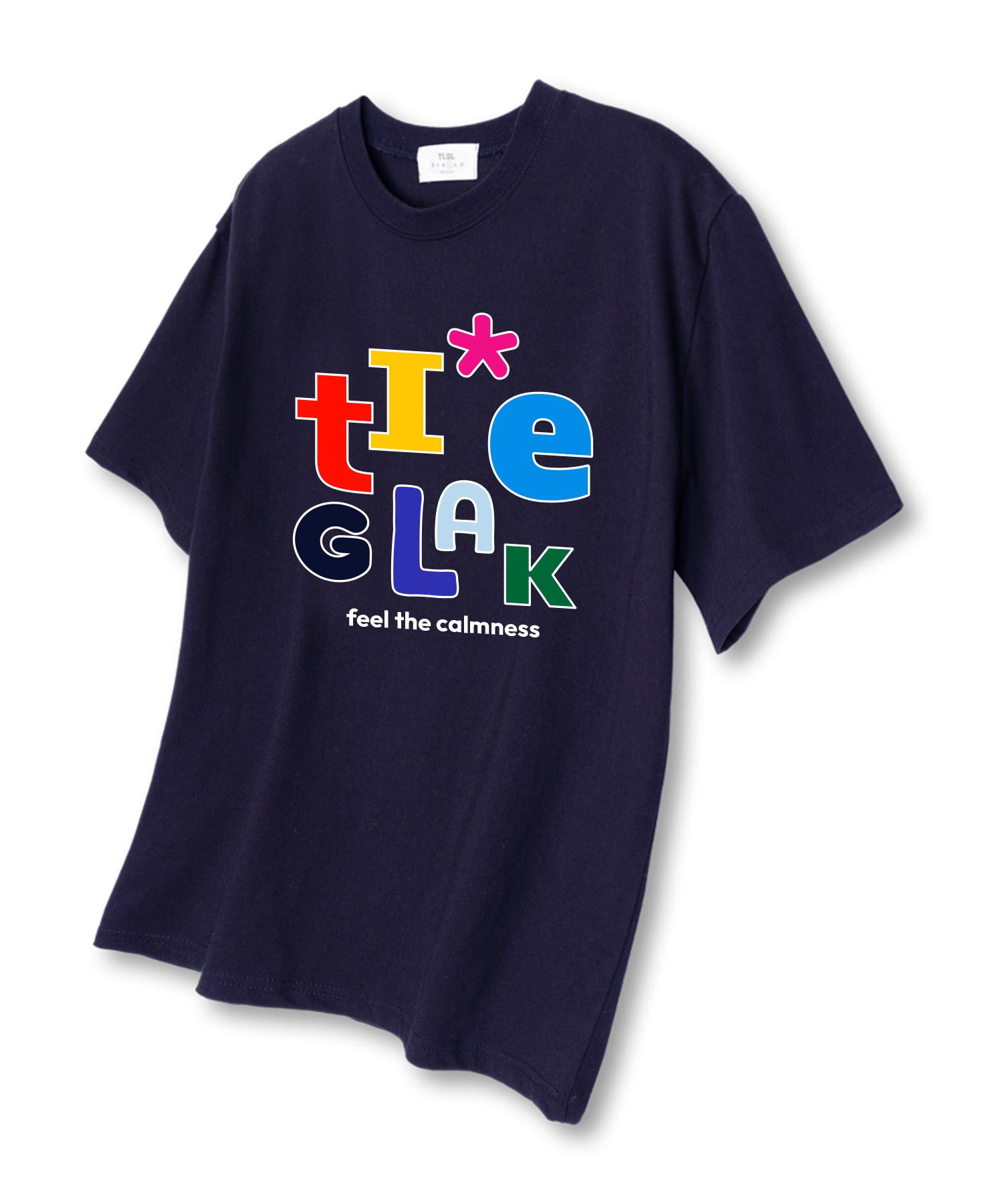 Tee Glake Alphabet Point Oversized Short Sleeve T-Shirt Navy Xxl