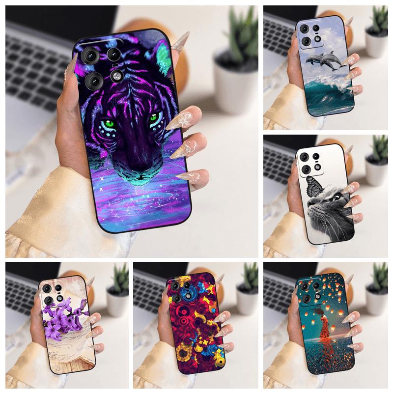 Case For Motorola Edge50 Pro Capa 50s Pro Cute Soft Silicone TPU Phone Cover For Moto Edge 50 Fusion 5G Shockproof Bumper Fundas
