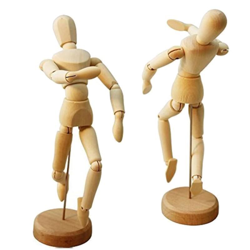 12-Inch Flexible Wooden Mannequin Model for Art Drawing