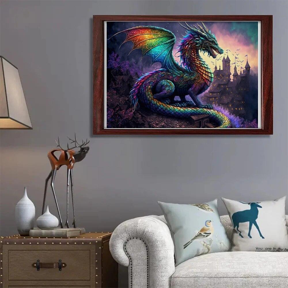 

Новый деревянный пазл с Запада, загадочный король драконов, деревянный пазл, креативный подарок для развития мозга для детей