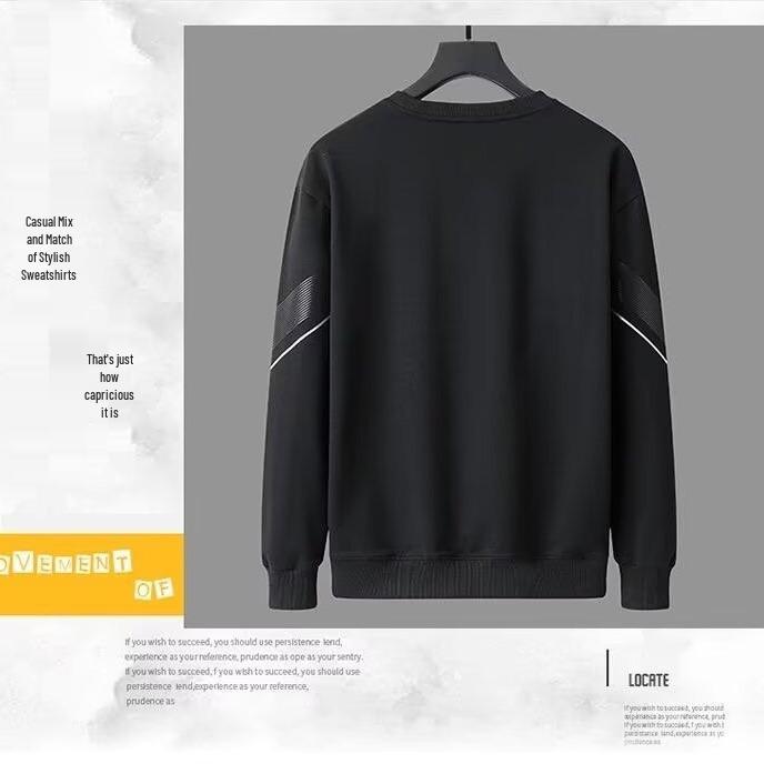 Men's Spring-Autumn Casual Sweatpants & Crew Neck Sweatshirt Set