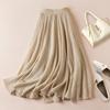 Skirt Women Summer Casual Versatile Elastic High Waist Loose Skirt Oversize Stretchy Cotton Dresses