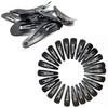 TEMPERIA Tic Tac Hair Clips for Girls (Pack of 12 Pcs) (5cm) (Matte Black) - Tik Tak Pins for Women