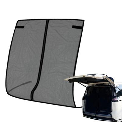 Car Tailgate Mesh Screen 58x57Inch Heavy-Duty Magnetic Truck UV Protection Tailgate Mesh Tent For Van Truck Trailer Tailgating