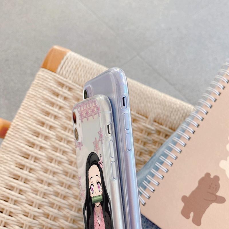 Anime Cartoon vzorované měkké průhledné silikonové pouzdro pro Samsung A55 M35 S24 Xiaomi Redmi Note 13 Poco C65 iPhone fotoaparát nárazuvzdorný ochranný kryt