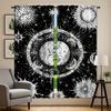 2pcs   Galaxy and Constellation Curtain Set   Mandala Sun and Moon Curtain for Bedroom   Gothic Boho Window Drapes
