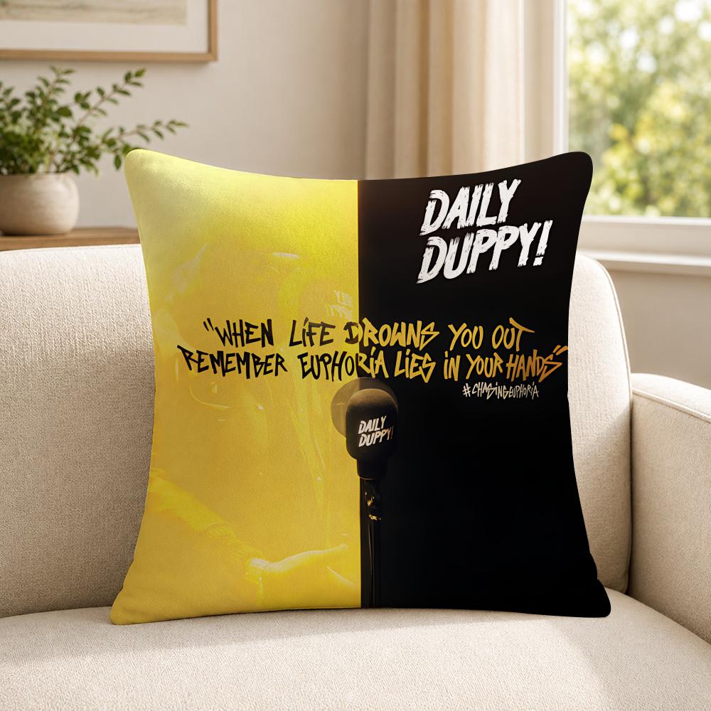 Rapper MM Huncho Cushion Cover Soft Short Plush SkinFriendly Cushion Case for MultiScene Use