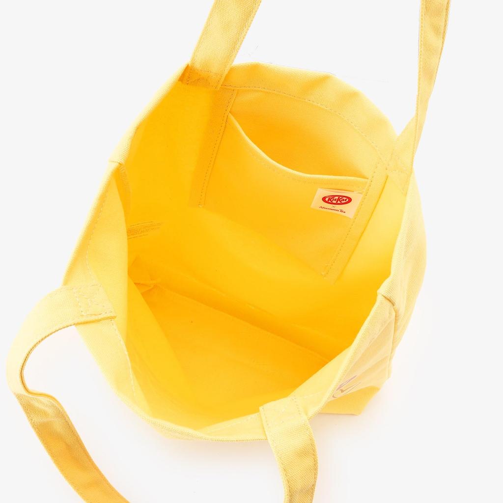 Afternoon Tea Living Tote Bag JJ46, Kitkat Heartful Bear, Yellow