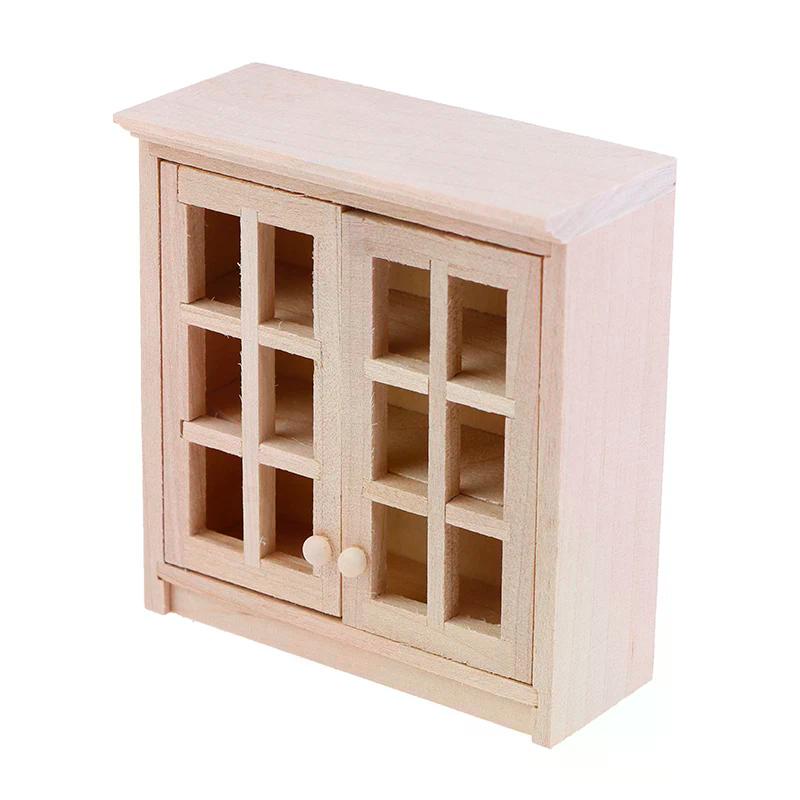 1/12 Scale Dollhouse Miniatures Wall Hanging Lockers Cabinet Model Accessories For Kids Creative Play