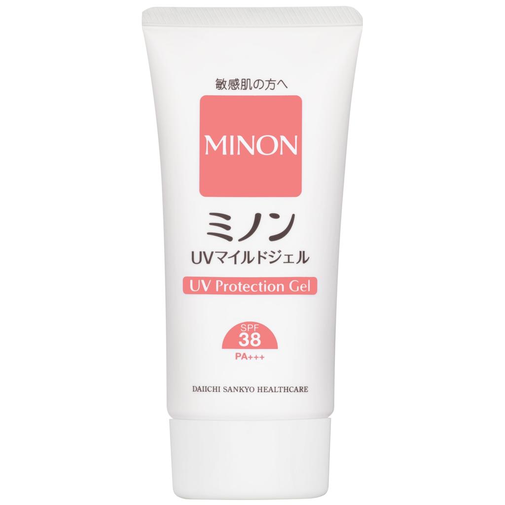 MINON UV Mild Gel SPF38 PA+++ 70g Krem przeciwsłoneczny dla skóry wrażliwej, bez pochłaniaczy UV