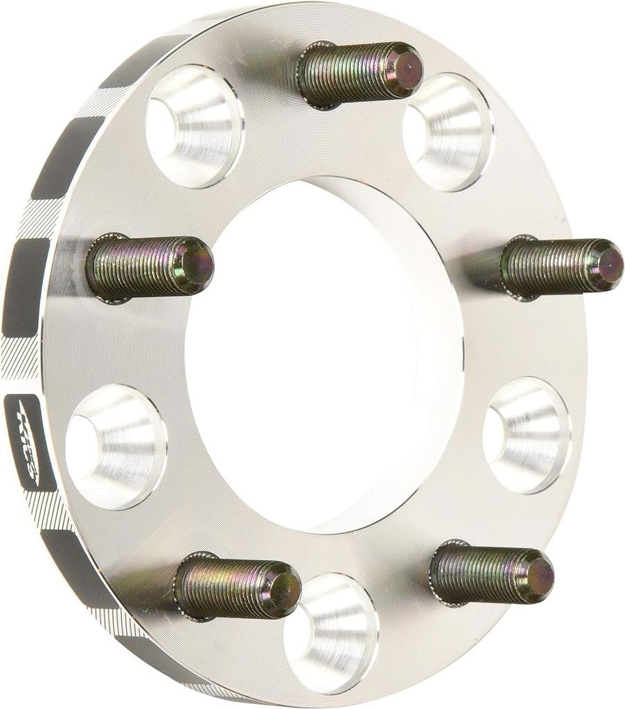 KYO-EI 5015W1 Kics Wide Tread Spacer, M12 x P1.5, 5H, PCD100, Thickness: 0.6 inches (15 mm), Set of 2 Spacers