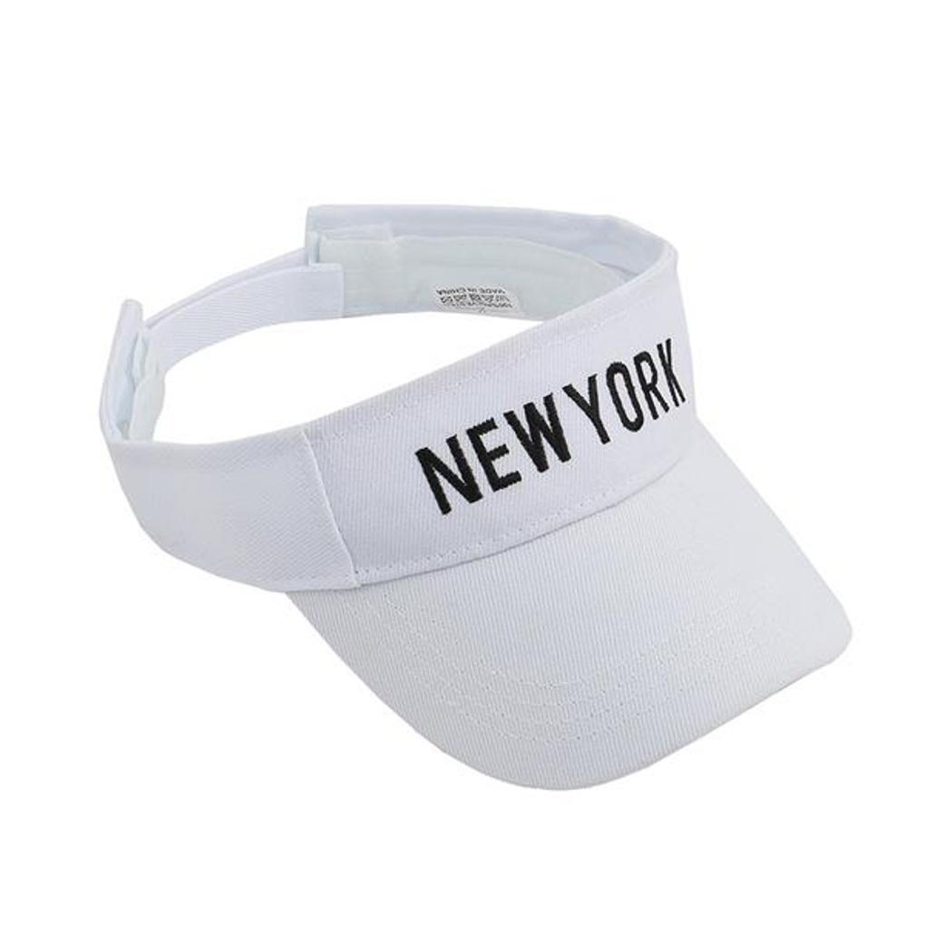 New York Sports Sun Cap (White) / Golf Tennis Visor Sun Cap
