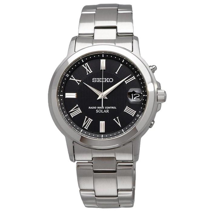 Seiko Watch Seiko Selection Men's Solar Radio SBTM191 Silver/Black