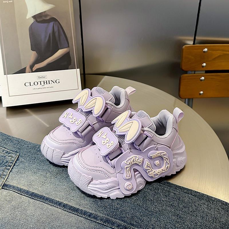 Весна и осень Новая детская обувь для девочек Спортивная обувь с заячьими ушками — фото 7