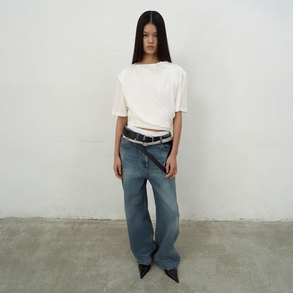 Lcdc Tm Укороченный топ скрученный (белый) White/Ss