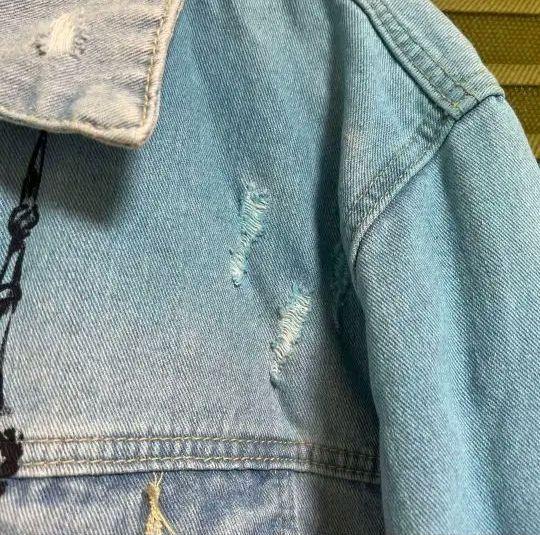 [USED] Korean Graphic Denim Jacket Worn by Many Celebrities Big Bang Sandaime EXILE