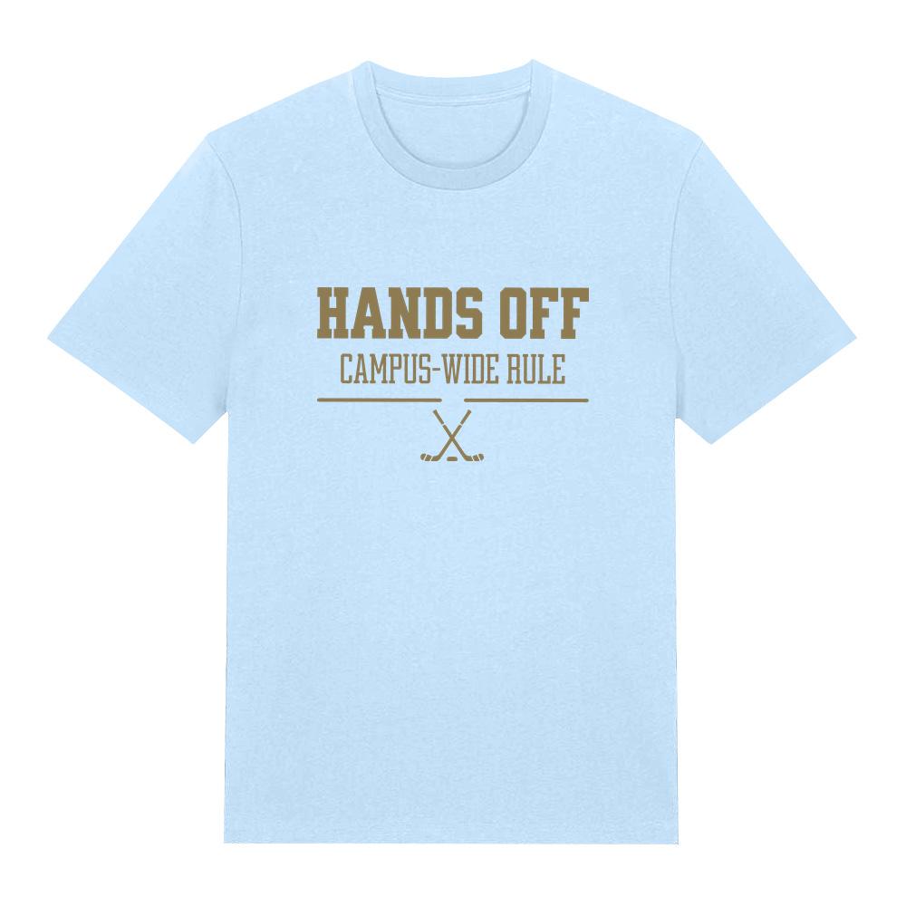 Hands Off Campus Wide Rule Graphic T Shirts Off Campus Hockey T-shirt Cotton Comfortable Tees  Fashion Unisex Top Breathable Y2K