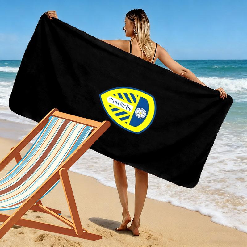 LUFC Fußball Strandtuch, Großes Weiches Schnelltrocknendes Handtuch für Strand Camping Schwimmen