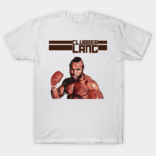 Мужская черная футболка с принтом Clubber Lang Печать на трансферной бумаге без вырезания Хлопковая футболка 3XL белый
