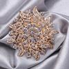 Eleganta Rhinestones Vainags Piespraude Sieviete Vintage Sakausējums Apģērba Piespraudes Modes Aksesuārs stilīgam izskatam