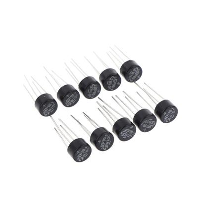 10/20/30Pcs New 2W10 2A/1000V Diode Bridge Rectifier Round Vridge Rectifier Bridge Stack
