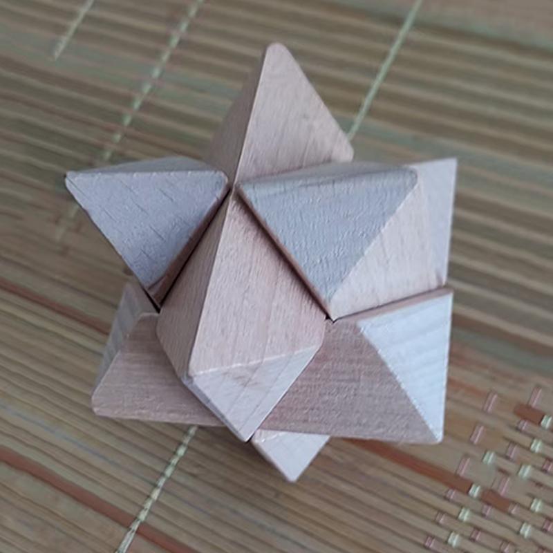 LuBan Lock Achteckiges Kugelpuzzle – Geometrisches Denkspiel – IQ-Test – Lernspielzeug für Kinder und Erwachsene – Intellektuelle Geschenke