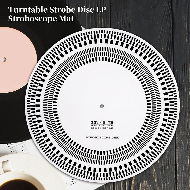 Scratch Resistant LP Vinyl Record Calibration Plate Strobe Disc Adjustment Tool for Audio Enthusiasts