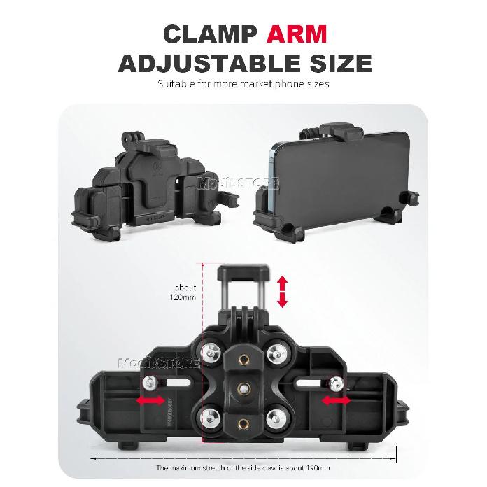 Motorcycle New GPS Phone Navigation Mount Bracket Anti Shake Bracket For Tiger 850 2021- Tiger 900 GT Rally PRO 2021 - 2023