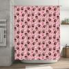 Pink Shower Curtain featuring Cute Dog Donut Pattern for Bathroom Decor Perfect Gift for Dog Lovers