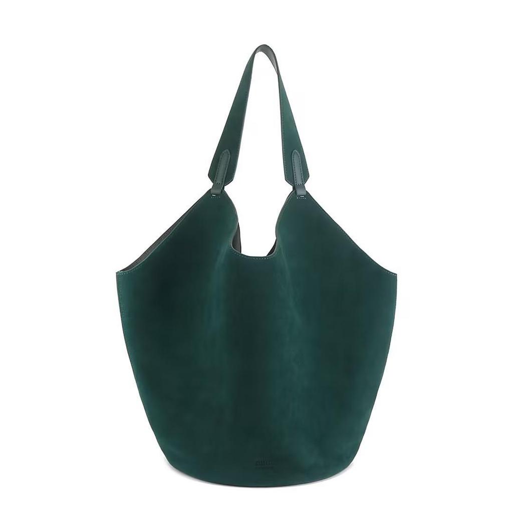 KH Suede Bucket Bag: Elegant, Simple Shoulder & Handbag for Women - Versatile Commuter & All-Match Fashion Accessory