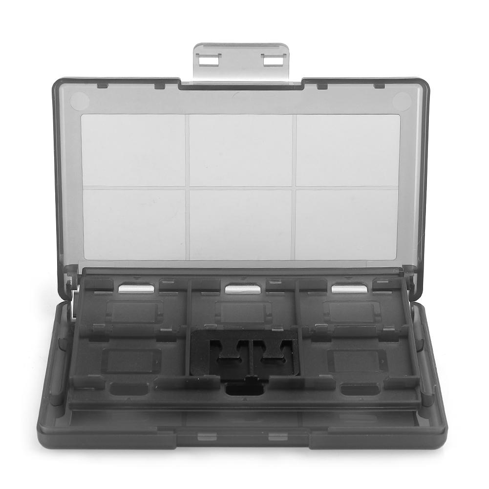

12‑In‑1 Game Card Case Anti‑Dust Protective Storage Box Hard Shell Fit for чёрный