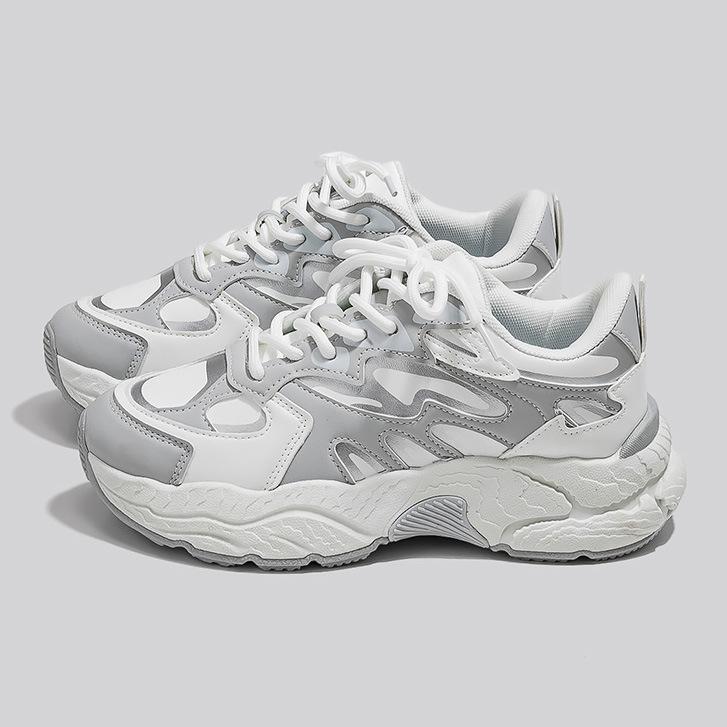 New women's shoes sports shoes women's autumn versatile casual shoes black shoes platform running shoes women