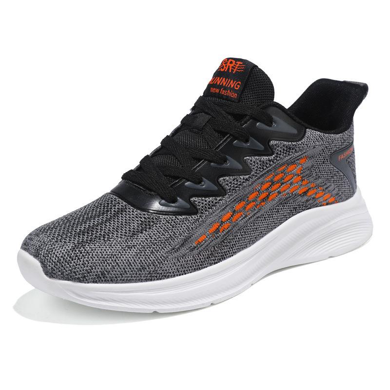 

Холодні липкі чоловічі туфлі 2025 весна зручні універсальні дихаючі чоловічі спортивні повсякденні туфлі модний тренд студентські кросівки для бігу 44 сірий колір