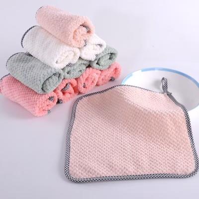 4PC Soft Microfiber Kitchen Towels Absorbent Dish Cloth Anti-grease Wiping Rags Non Stick Oil Household Cleaning Towel